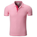 High Quality Fashion Unisex Two-Tone Short Sleeve Polo